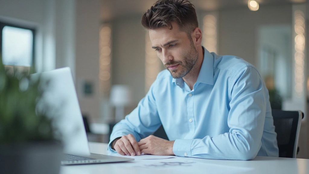 Portrét muža s IELTS certifikátom v profesionálnom pracovnom prostredí