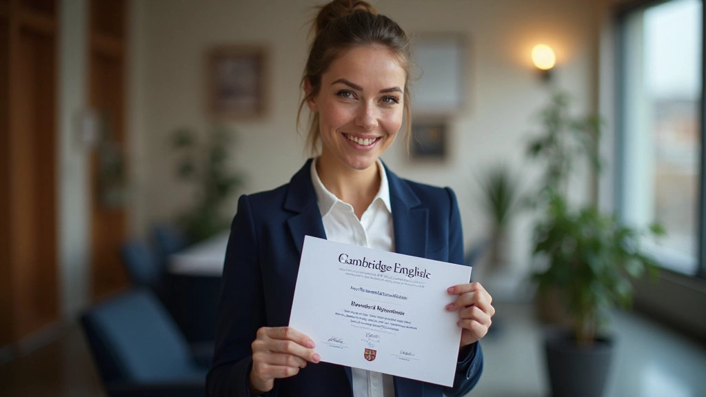 Portál absolventky s Cambridge certifikátom v profesionálnom prostredí